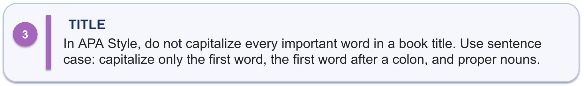 APA book reference title element