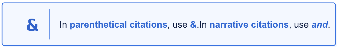 APA in-text citation with two authors